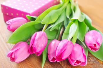 present and tulips