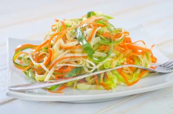 salad with celery and carrot