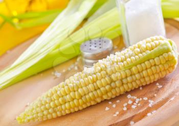 Corn with salt