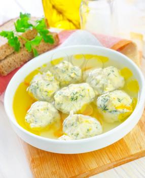 soup with meat balls