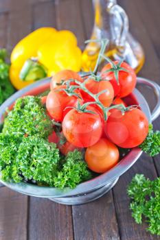 fresh vegetables, raw vegetables for vegetarian salad