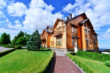 Novi Petrivtsi, Ukraine - August 20, 2015 Mezhigirya residence of ex-president of Ukraine Yanukovich.