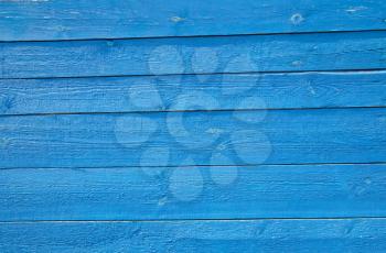 blue wooden wall