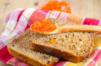 bread with caviar