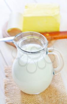 Milk in jug