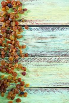 sun-dried grape on a table, sweet raisin
