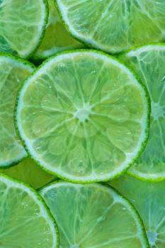 fresh lime, sliced of fresh lime, lime background