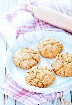 Healthy Fresh Baked Cookies on Baking Tray