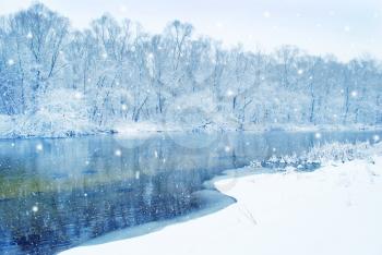winter river