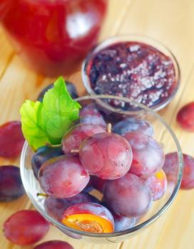 plum with jam