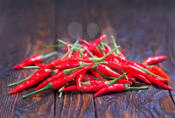 red hot chilli peppers on a table