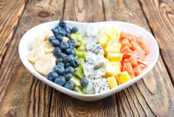 salad with fresh fruits and berries, fruit salad