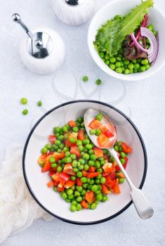 vegetables in plate, diet food, stock photo