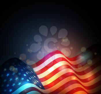 United States flag.  USA Independence Day background. Fourth of July celebrate