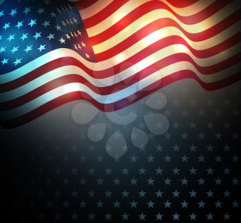 United States flag.  USA Independence Day background. Fourth of July celebrate
