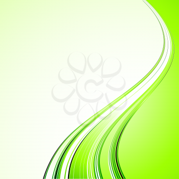 Vector Abstract color curved lines background. Template brochure design