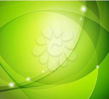Abstract shiny green vector template background EPS 10