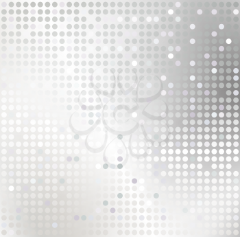 Shiny background with silver sequins. Template for your design. 