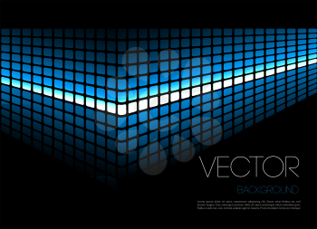 Vector Abstract template  background brochure design. Blue light