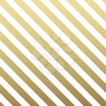 Gold glittering diagonal lines pattern on white background. . Classic pattern. Vector design