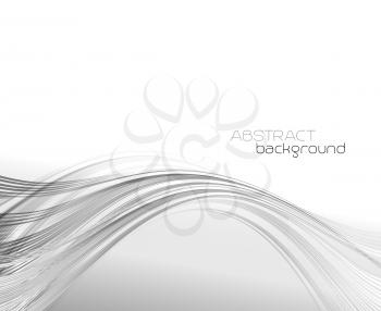 Abstract template background with curved wave.  Wavy lines.