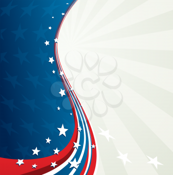 Vector illustration Independence Day patriotic background star pattern