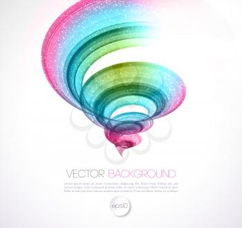Vector Abstract twist waves  background. Template brochure design