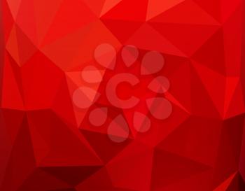 Red Polygonal Mosaic Background. Vector illustration EPS10