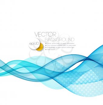  Vector Abstract  Blue curved lines background. Template brochure design. 