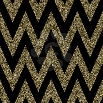 Gold Pattern in zigzag. Classic chevron seamless pattern. Vector design