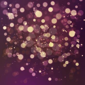 Christmas abstract background with soft color bokeh light