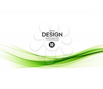 Abstract vector background, green waved lines for brochure, website, flyer design.  illustration eps10