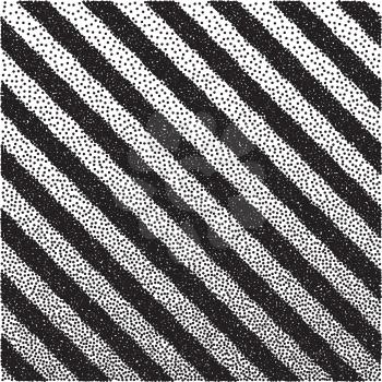 Vector black and white halftone background. stipple effect. Diagonal pattern