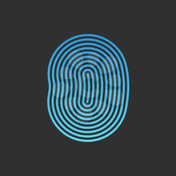 ID app icon. Fingerprint vector illustration. fingerprint Icon. fingerprint Icon Vector. fingerprint Icon Sign. fingerprint Icon Flat. fingerprint icon app