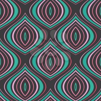 Vector vintage seamless pattern background. Retro style