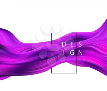 Abstract colorful vector background, color flow liquid wave for design brochure, website, flyer. Stream fluid. Acrylic paint