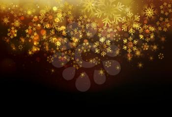 Winter card with snowflakes. Vector illustration. Holiday christmas backdrop