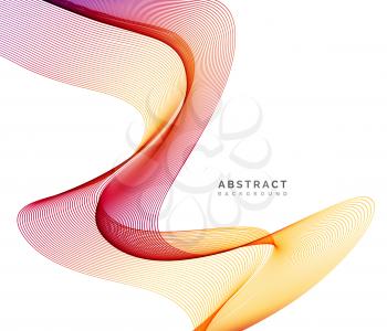 Abstract vector background, spectrum waved lines for brochure, website, flyer design. Flow lines illustration eps10