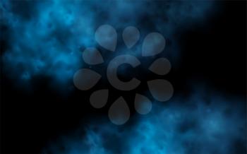 Smoke vector background. Abstract blue fog composition illustration. eps10. Stage smoke, paint powder for design website
