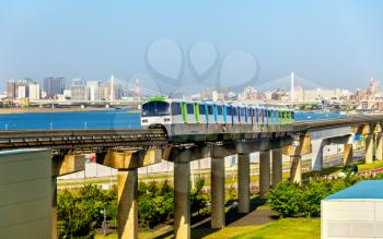 Tokyo Monorail line at Haneda International Airport - Japan
