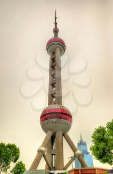 The Oriental Pearl Radio and TV Tower in Shanghai - China