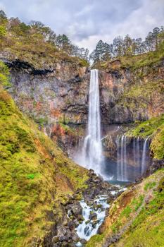 Kegon Falls, one of highest waterfalls in Japan. Located in Nikko National Park.