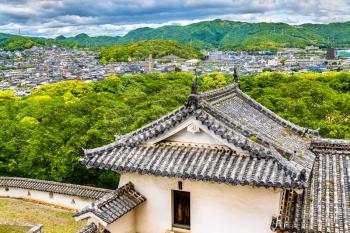 Grounds of Himeji Castle in the Kansai region of Japan