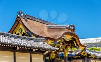 The karamon main gate to Ninomaru Palace at Nijo Castle in Kyoto - Japan