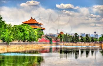 Moat around the Forbidden City - Beijing, China