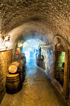 French colonial wine cellar at Ba Na Hills, Vietnam