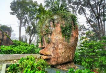 Sculpture at Ba Na Hills near Da Nang in Vietnam