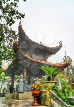 Buddhist temple at Ba Na Hills near Da Nang in Vietnam