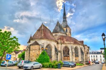 Holy Cross church in Provins. UNESCO world heritage in France