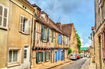 Traditional houses in the old town of Provins. UNESCO world heritage in France